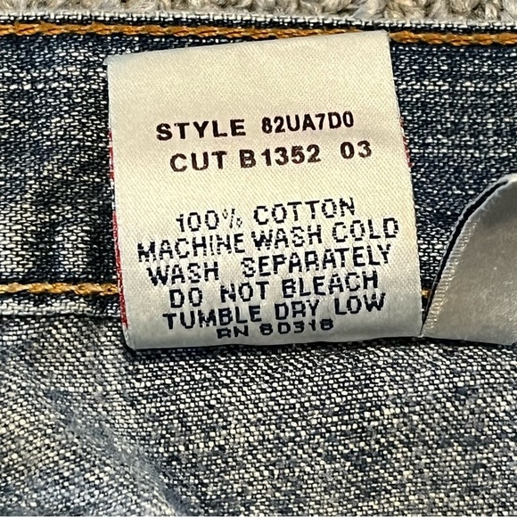 Lucky Brand Dungarees Skylo Flare Jeans Womens 8 Blue Distressed Denim - Picture 7 of 15